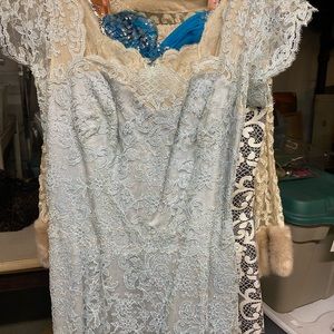Vintage long lace dress
